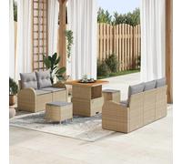 vidaXL Set Divano da Giardino 8 pz 7-Numero di posti