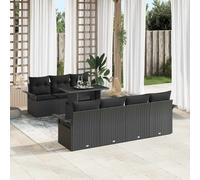 DIVANI DA GIARDINO VIDAXL Set da 8 pezzi, in rattan e polipropilene, 73 x 100 x 55 cm