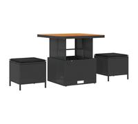 vidaXL Set Divano da Giardino a 5 Pezzi con Cuscini | Polyrattan 4 Posti Resistente ai Raggi UV Moderna per Esterni Include Tavolino per Giardini e Balconi. Mobili Balcone Loveseat