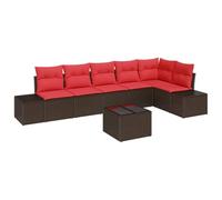vidaXL Set Divano da Giardino con archiviazione polyrattan Lounge modulare | Facile da adattare a qualsiasi spazio, Fatto per affrontare il tempo difficile, Seduta morbida per rilassarsi