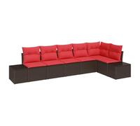 vidaXL Set Divano da Giardino con archiviazione polyrattan Lounge modulare | personalizzabile per adattarsi al tuo spazio, fatto per sopportare ogni tipo di clima, morbidi e perfetti per rilassarsi
