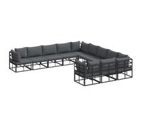 vidaXL Set di Mobili da Giardino - Posti a Sedere Super Comodi per la Tua terrazza, Patio o Giardino. Questo Divano modulare è Resistente alle intemperie, Ideale per Rilassarsi all'aperto. È Un Set