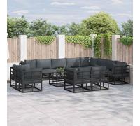 vidaXL Set Divano da Giardino con cuscino 13 pcs
