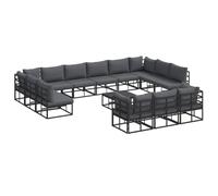 vidaXL Set da Esterno - Mobili Modulari per Il Tuo Giardino! Perfetto per rilassarti sulla terrazza o sul Patio. È Resistente all'Acqua e Flessibile, Ideale per goderti momenti di Relax all'aperto.