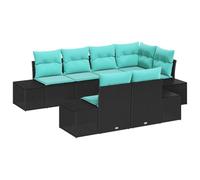 vidaXL Set Divano da Giardino con cuscino 7 pz polyrattan Mobili Esterno