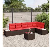 vidaXL Set Divano da Giardino con archiviazione polyrattan Lounge modulare | Facile da adattare a qualsiasi spazio, Fatto per affrontare il tempo difficile, Seduta morbida per rilassarsi