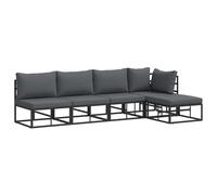 vidaXL Set Divano da Giardino - Perfetto per goderti Il Relax all'aperto! Questo mobilio da Patio è Comodo e Molto Versatile. Puoi sistemarlo Come preferisci per Creare un'atmosfera Lounge accoglien