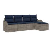 vidaXL Set Divano da Giardino polyrattan Mobili Esterno moderni Poly Rattan | Layout personalizzato per ogni spazio, Sempre bello sotto il sole, Cuscini in poliestere morbido per rilassarsi