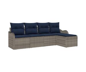 vidaXL Set Divano da Giardino polyrattan Mobili Esterno moderni Poly Rattan | Layout personalizzato per ogni spazio, Sempre bello sotto il sole, Cuscini in poliestere morbido per rilassarsi