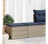 vidaXL Set Divano Giardino 2 pz con Cuscini Grigio Polyrattan Acacia
