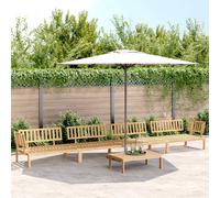 vidaXL Set Divano Pallet da Giardino 5 pz in Legno Massello di Acacia