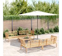 vidaXL Set Divano Pallet da Giardino 5 pz in Legno Massello di Acacia