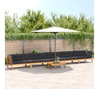 vidaXL Set Divano Pallet da Giardino 6 pz con Cuscini Massello Acacia