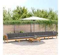 vidaXL Set Divano Pallet da Giardino 6 pz con Cuscini Massello Acacia