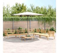 vidaXL Set Divano Pallet da Giardino 6 pz in Legno Massello di Acacia