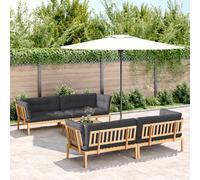 vidaXL Set Divano Pallet Giardino 5pz con Cuscini Massello Acacia