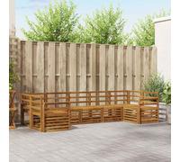 vidaXL Set divano sezionale 7 pcs Naturale