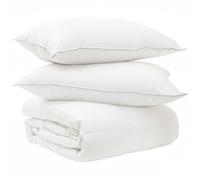 vidaXL Set Duvet e Cuscino da Letto 3 pz 200 x 220 cm Inverno Bianco