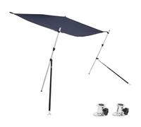 vidaXL Set Estensione Tendalino a T Blu Marino 174x205x(115-194) cm