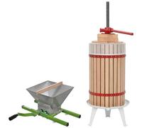 VIDAXL - Set Frantoio E Pressa Per Frutta E Vino 2 Pz