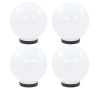 vidaXL Set Lampade a LED Sferiche 4 pz 20 cm in PMMA