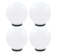 vidaXL Set Lampade a LED Sferiche 4 pz 25 cm in PMMA