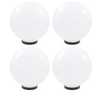 vidaXL Set Lampade a LED Sferiche 4 pz 30 cm in PMMA
