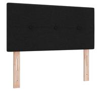 vidaXL Set letto minimalista con testiera bassa per camera da letto nero legno naturale design elegante salvaspazio piedi regolabili mobili in legno per adulti contemporaneo
