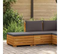 vidaXL Set Lounge da Giardino 2 pz 2 posto Legno di Acacia Massello