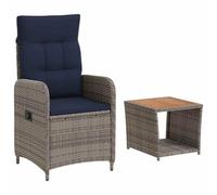 vidaXL Set Lounge da Giardino 2 pz