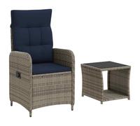 vidaXL Set Lounge da Giardino 2 pz