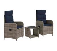 vidaXL Set Lounge da Giardino 3 pz