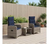 vidaXL Set Lounge da Giardino 3 pz