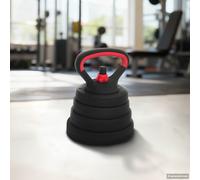 vidaXL Set Manubri e Bilanciere 2-in-1 30kg Nero e Rosso