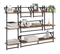 vidaXL Set mensole da Parete 6 PCS Legno Vecchio 100 x 25 x 30 cm, Mensola a Muro Elegante, Design Rettangolare, arredo Moderno, Soluzione salvaspazio per Il Soggiorno