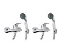 vidaXL Set Miscelatori Doccia 2 pz