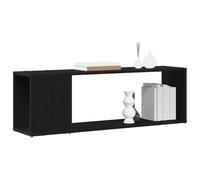 vidaXL Mobile TV Minimalista in Rovere Nero con Scaffale Fluttuante per TV da 100 cm Legno Ingegnerizzato Finitura Opaca Ampio Stoccaggio Decorazioni per Soggiorno e Accessori Media Centro di Intratt