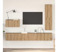 vidaXL Set mobile TV 4 pcs rovere artigianale 30.5 x 30 x 110 cm