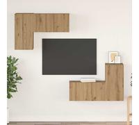 vidaXL Set mobile TV 4 pcs rovere artigianale 60 x 30 x 30 cm
