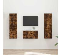 vidaXL Set mobile TV 5 pcs Rovere fumé Legno multistrato