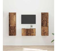 vidaXL Set mobile TV 5 pz Legno vecchio Legno ingegnerizzato