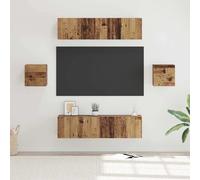vidaXL Set mobile TV 6 pz Legno vecchio Legno ingegnerizzato