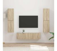 vidaXL Set mobile TV 6 pz Rovere Sonoma Legno ingegnerizzato