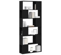 vidaXL Set mobile TV 80 x 24 x 186 cm Nero Legno ingegnerizzato