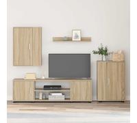 vidaXL Set mobile TV Rovere Sonoma Legno ingegnerizzato
