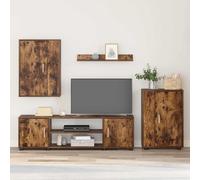 vidaXL Set mobile TV Rovo affumicato Legno ingegnerizzato