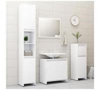 VIDAXL - Set Mobili da Bagno 4 pz Bianco in Truciolato