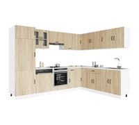 vidaXL Set Mobili da Cucina 14 pz Kalmar Rovere Sonoma in Truciolato