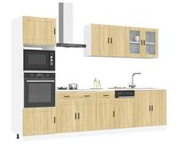 vidaXL Set Mobili da Cucina 7 pz Kalmar Rovere Sonoma in Truciolato