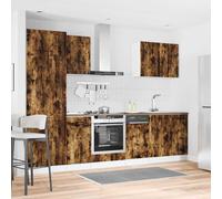 vidaXL Set Mobili da Cucina 7 pz Lucca Rovere Fumo Legno Multistrato